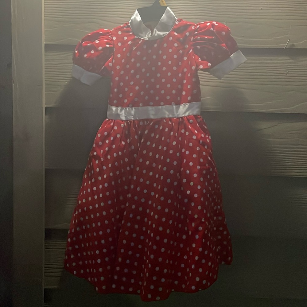 Girls Minnie Mouse Costume Dress